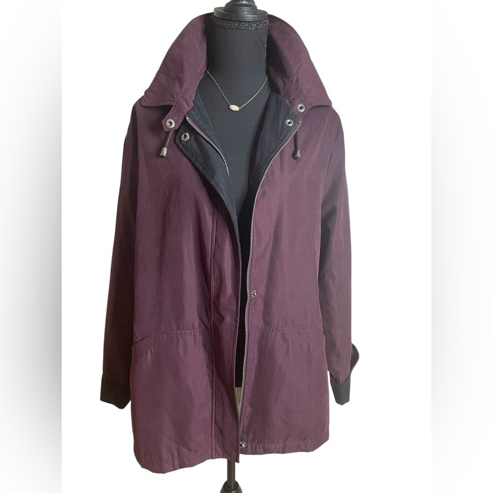 Bernardo Deep Plum Utility Jacket size XL